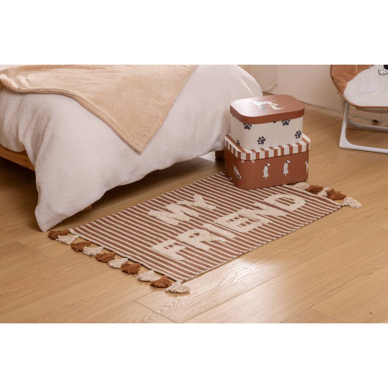 Tapis Enfant En Coton - Scott Marron
