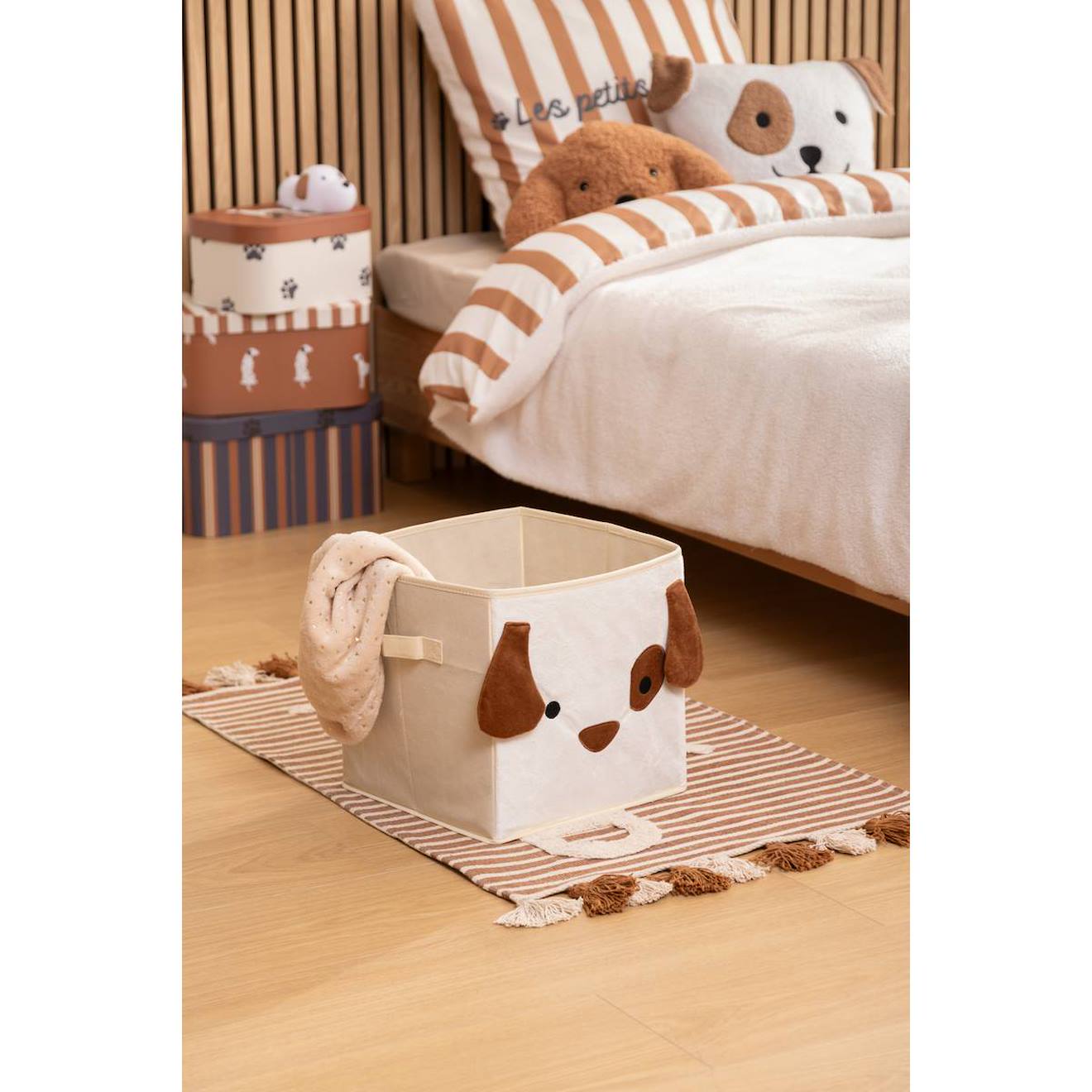 Panier De Rangement Pliable Lion - Joey Beige