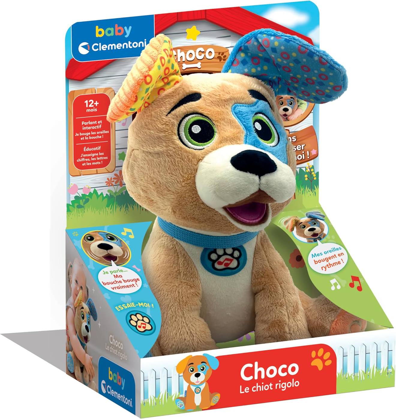 Jouet en Peluche Interactif Chiot – Dès 6 Mois Multicolore