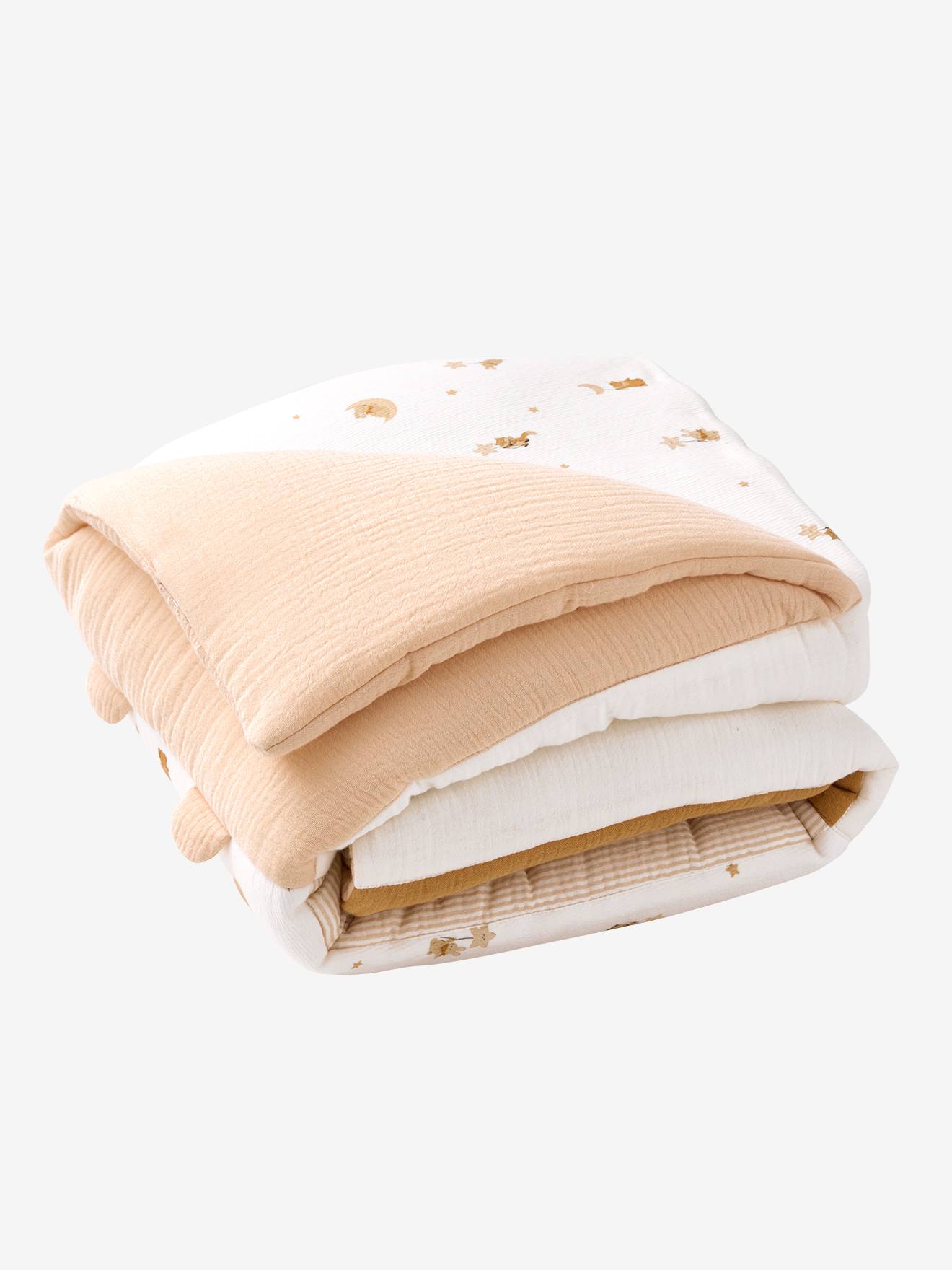 Tapis de sol patchwork coton beige (Vertbaudet) - Image 2