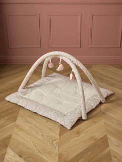 Jouet-Premier âge-Tapis d'éveil tissu liberty et gaze de coton