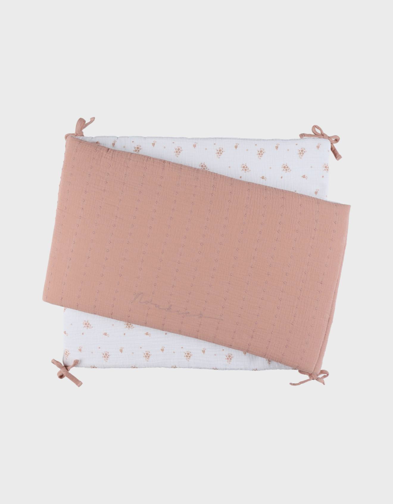 Tour De Lit Mousseline De Coton Bio Rose