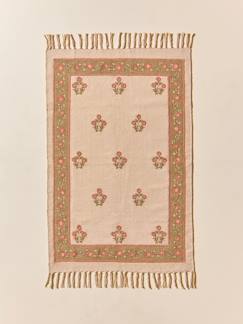 Linge de maison et décoration-Tapis agathe en coton brodé - petit modèle