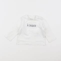 Seconde main-Garçon-T-shirt, polo, sous pull-Tee-shirt velours - 6 mois
