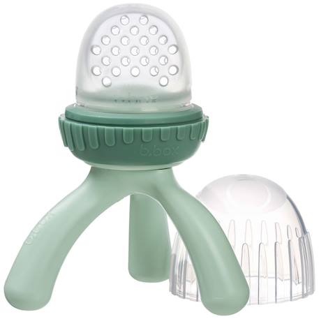 B.BOX - Grignoteuse Bébé Avec Embout Silicone Vert