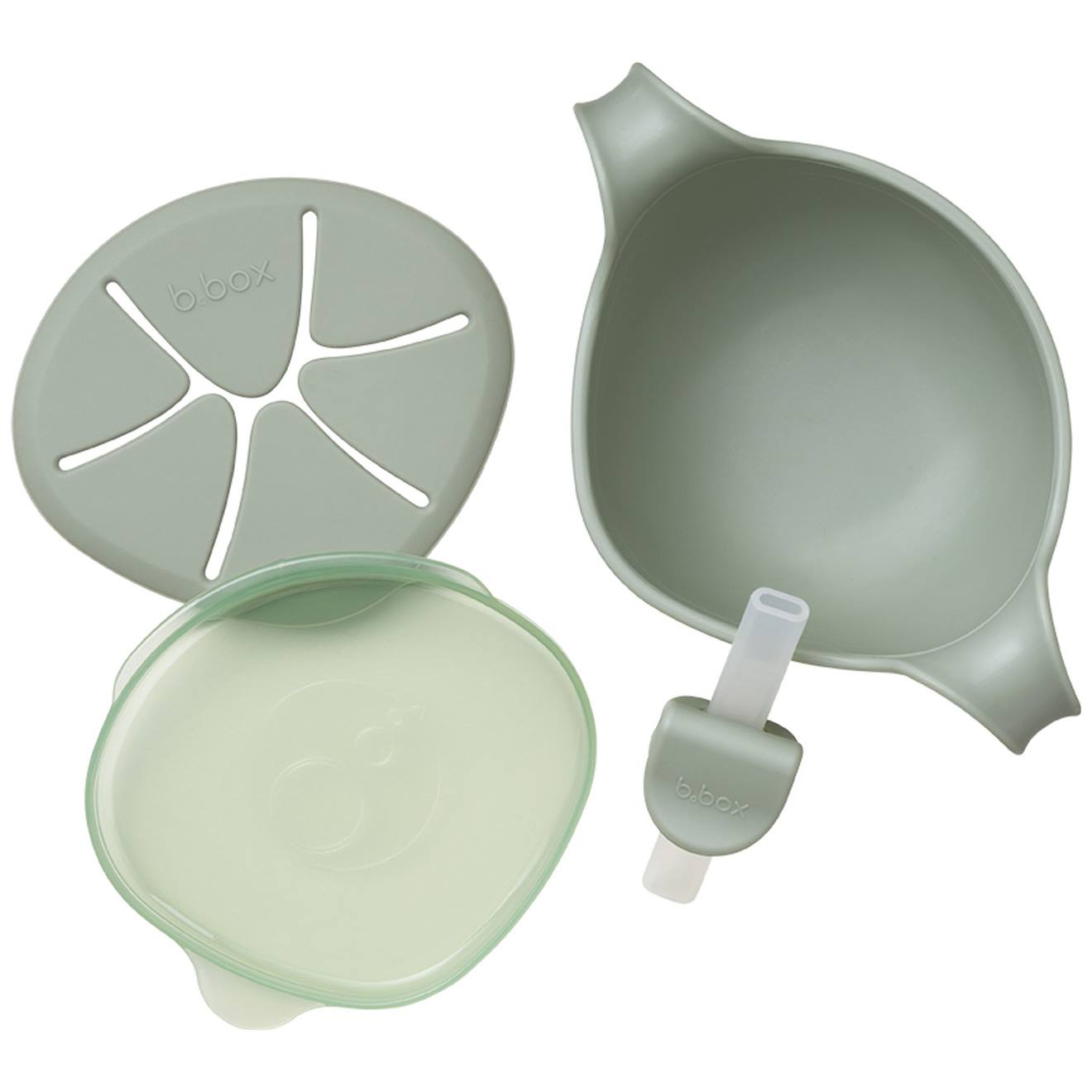 Bol D'apprentissage 3 En 1 Latte Vert D'eau