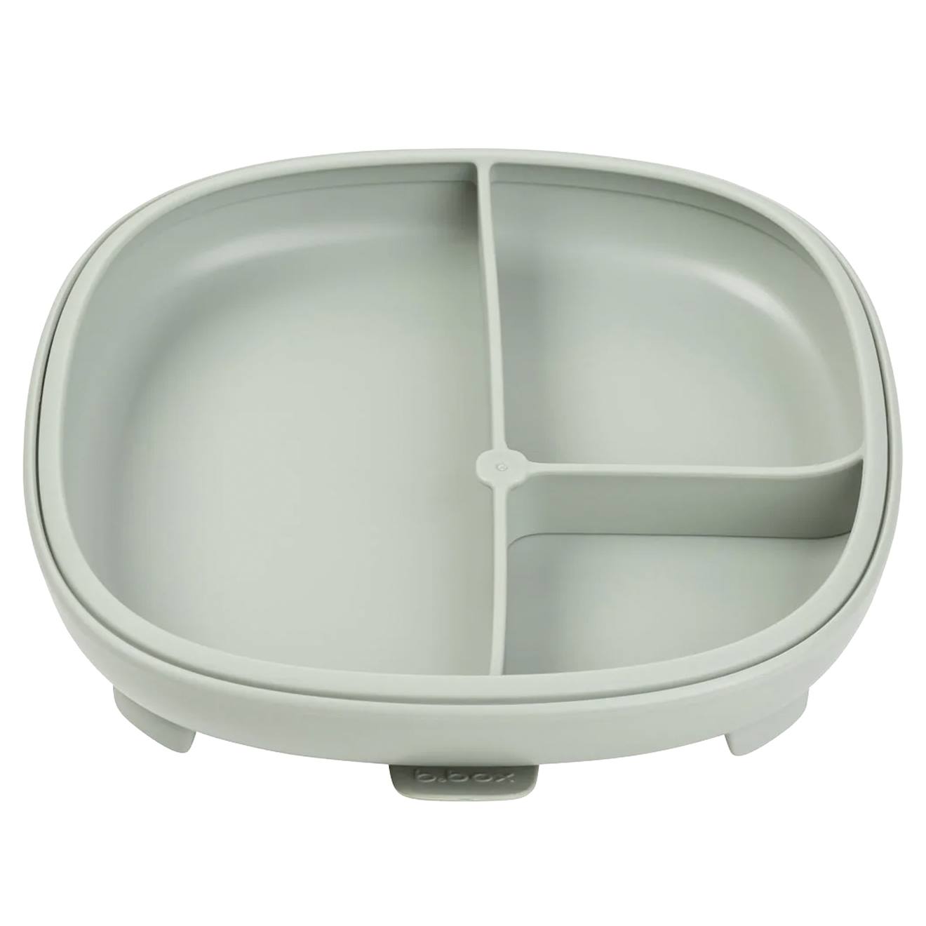 Assiette À Ventouse Avec Compartiments Amovibles Vert De Gris (B.BOX) - Couverture