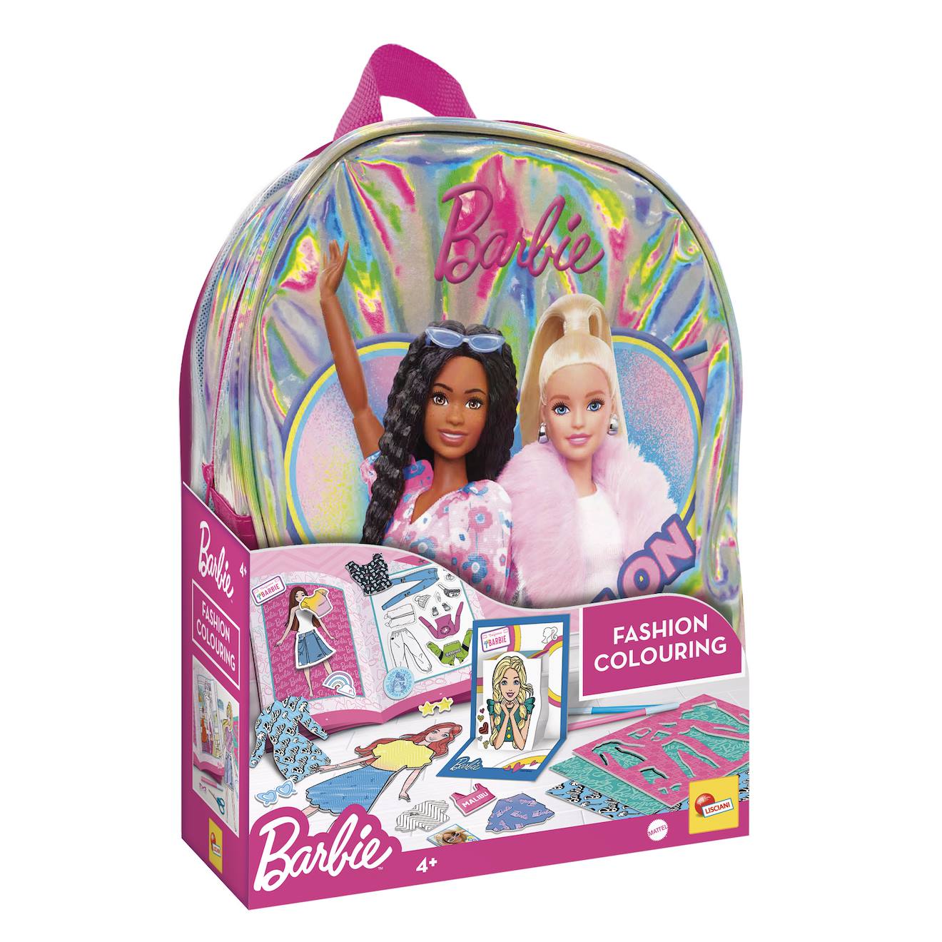Sac A Dos Ecole De Dessins Barbie Fashion Multicolore