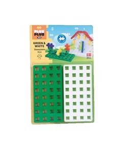 Jouet-Jeu de blocs de construction plus-plus midi blanc et vert – créativité et imagination enfants à partir de 1 an
