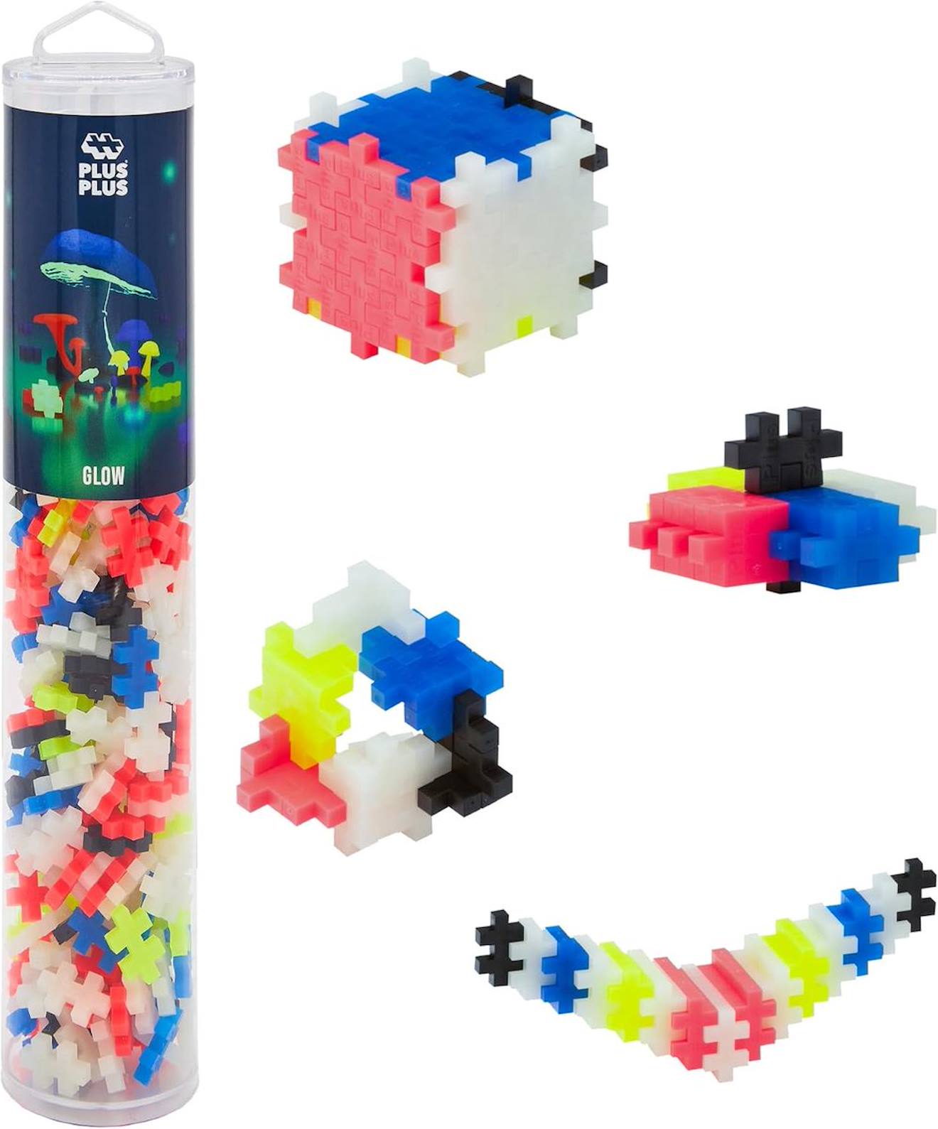 Jeu De Construction Plus-plus Mega – 240 Pièces Glow-in-the-dark – 3 Ans Et Plus Multicolore