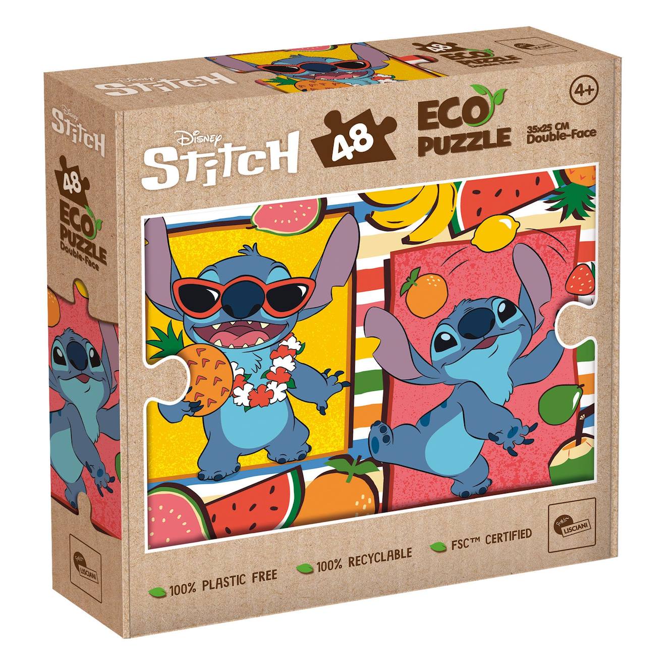 Eco-puzzle 48 Pcs Mini Double Face Stitch Multicolore