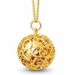 -De grossesse collier cage de coeurs