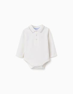Bébé-Body-Body-polo à manches longues à rayures