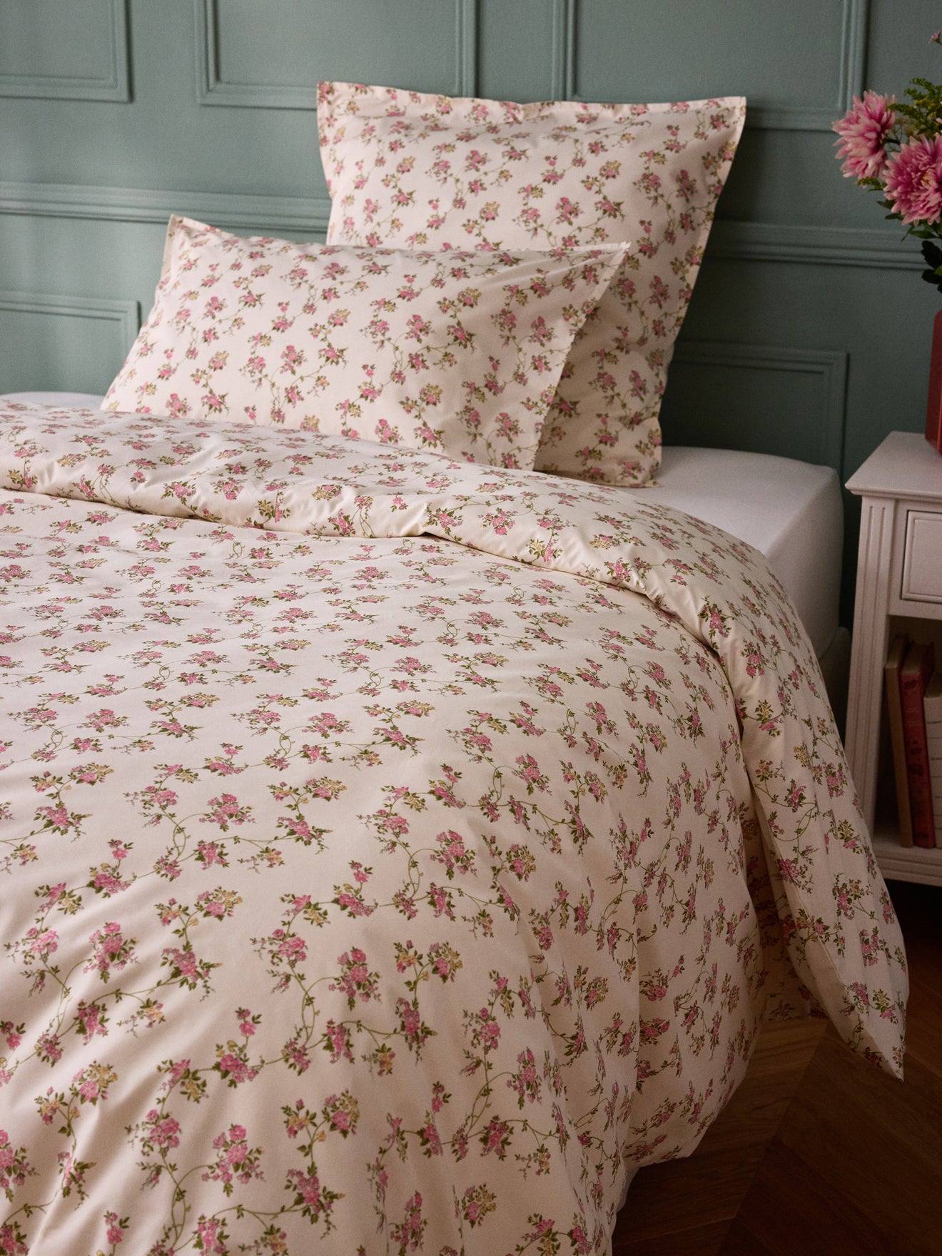 Housse De Couette Percale De Coton margot Imprimé Fleurs