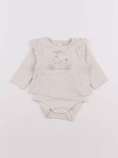 Seconde main-Fille-Body bébé-Body tee-shirt - 3 mois