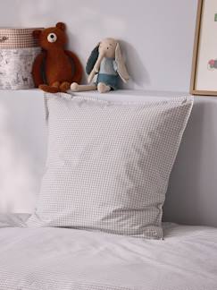 Linge de maison et décoration-Linge de lit enfant-Housse de couette-Taie d'oreiller percale de coton tissé teint  "marin"