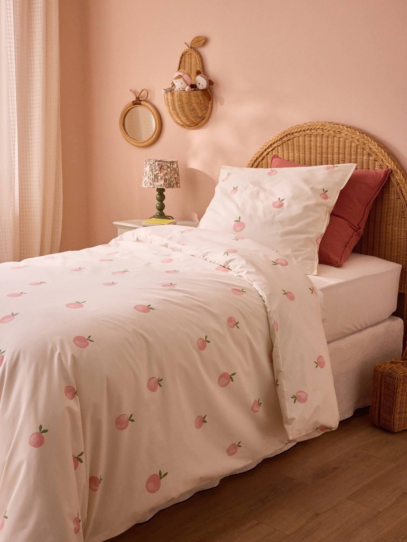 Housse De Couette Percale De Coton margareth Rose Housse De Couette Percale De Coton margareth Rose