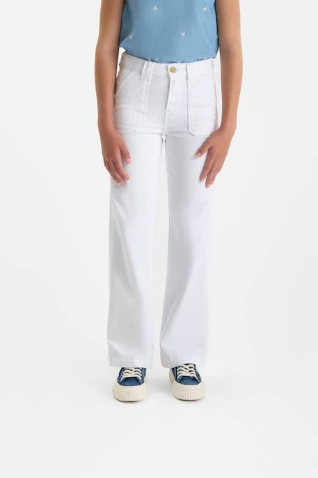 Fille-Pantalon-Jeans  flare, longueur 34