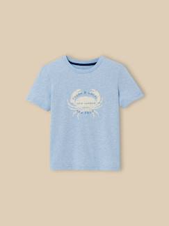 T-shirt chiné garçon - coton biologique  - vertbaudet enfant