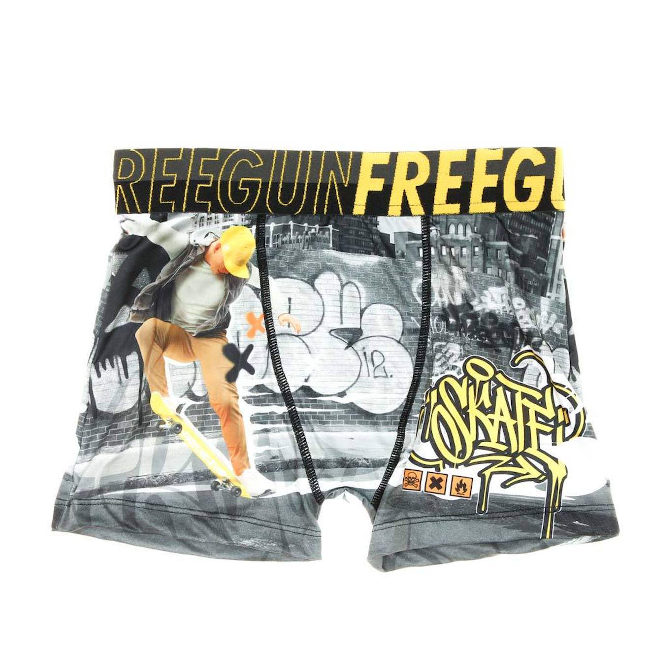 Boxer Garçon Skate Gris
