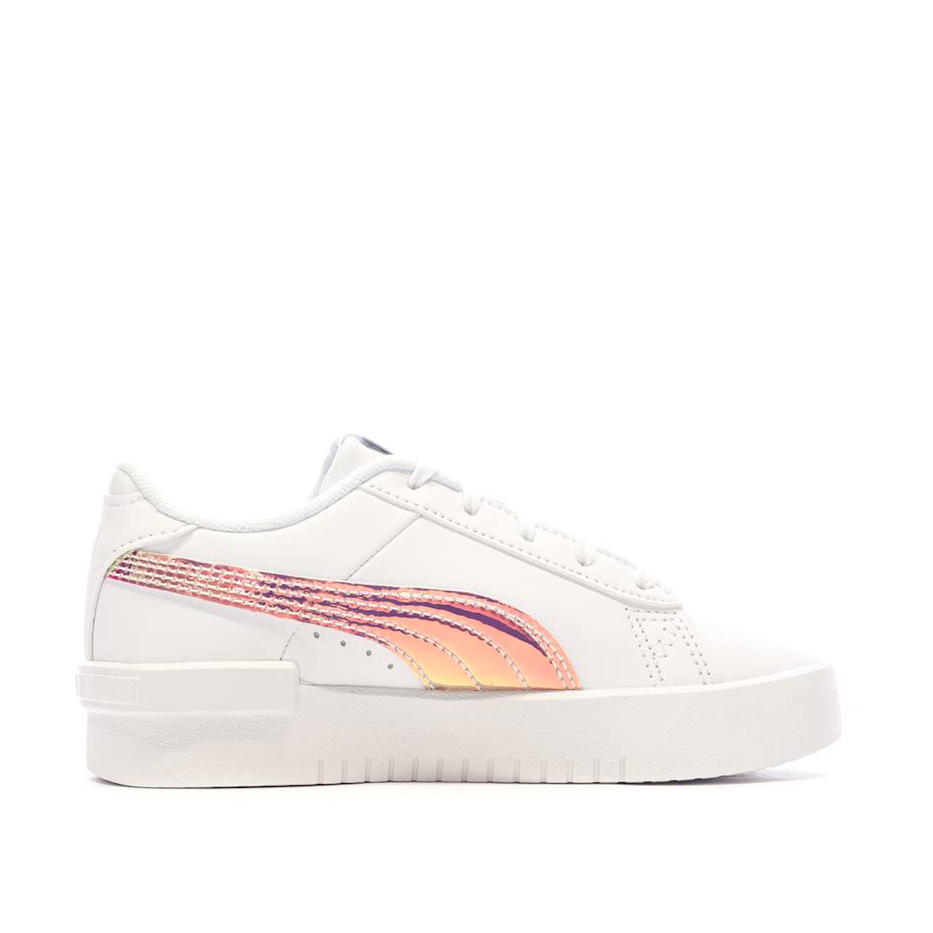 Baskets Fille Jada Holo Blanc