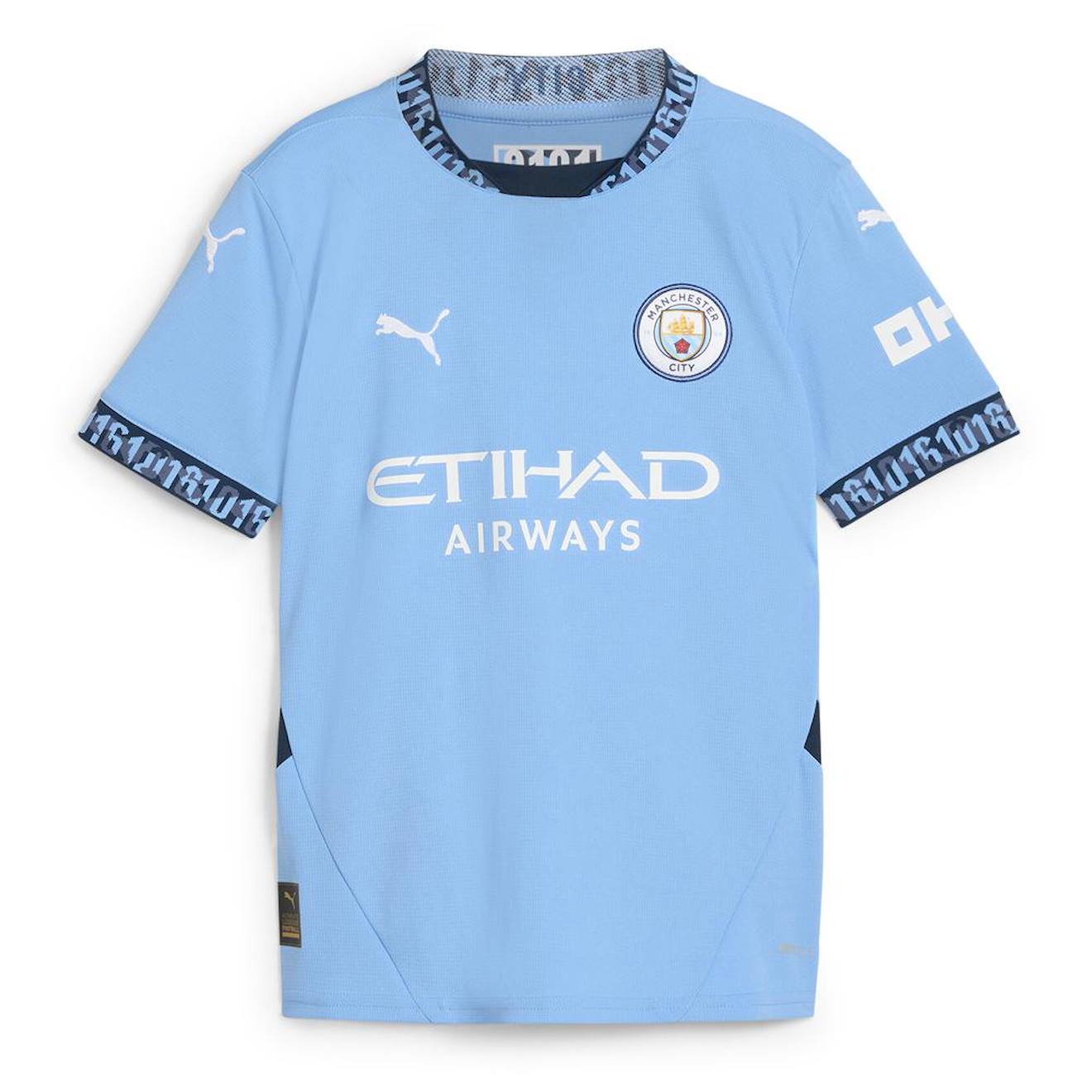 Manchester City Maillot Réplica Domicile Junior 2024/2025 Bleu