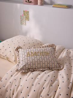 Linge de maison et décoration-Coussin brodé amour