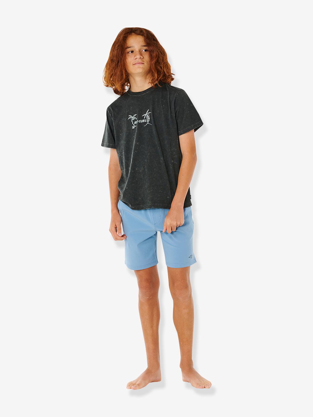 Short de bain garçon bleu grisé