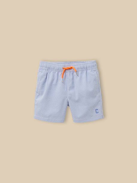 Garçon-Maillot de bain-Short de bain en seersucker