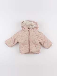 Seconde main-Fille-Doudoune avec capuche amovible - 12 mois