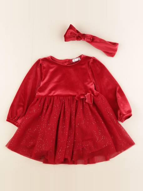 Robe - 18 mois Rouge, or 1 - vertbaudet enfant 