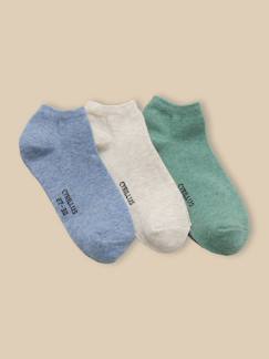 -Socquettes unies par lot de 3 garçon