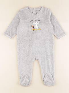 Seconde main-Pyjama velours - 12 mois