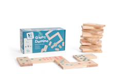 Jouet-Jeu domino géant en bois fsc - jeu de société famille