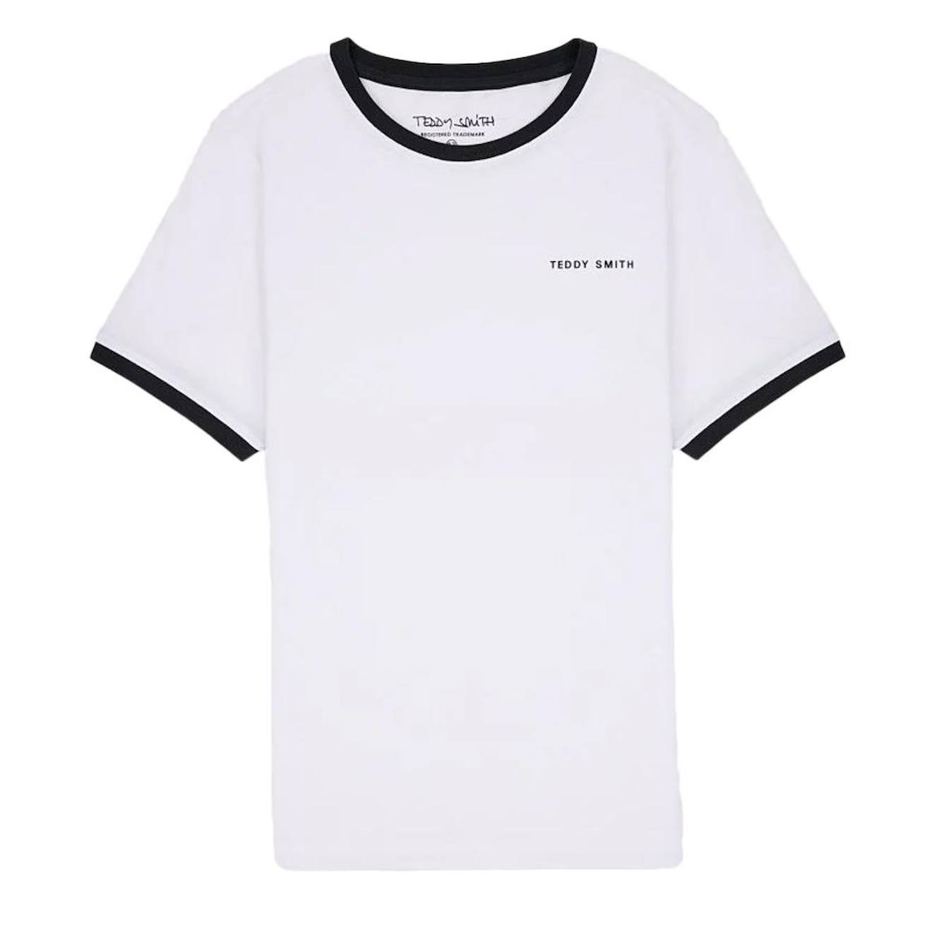 T-shirt Garçon Manches Courtes Blanc T-shirt Garçon Manches Courtes Blanc