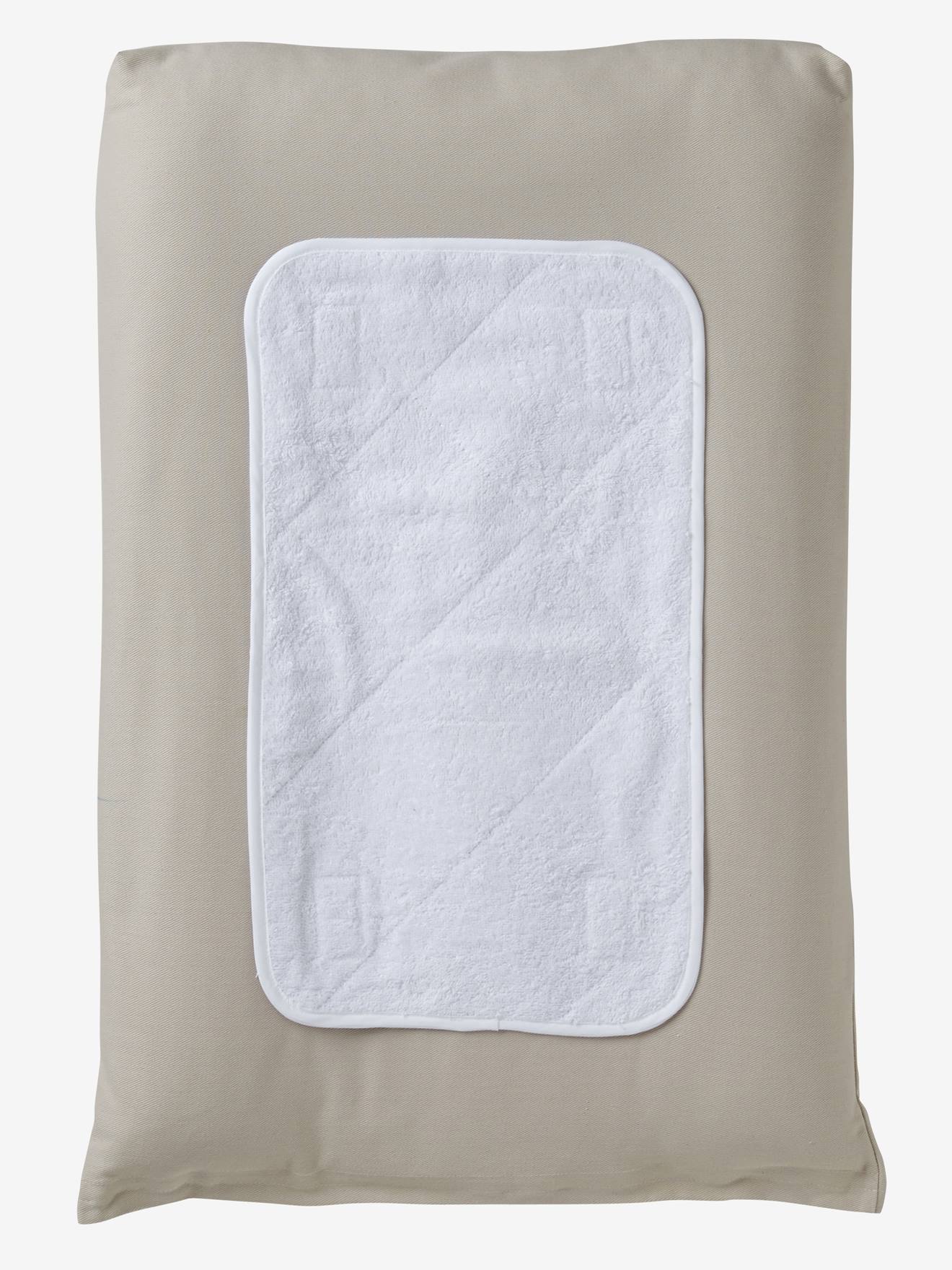 Lot 2 serviettes de rechange matelas à langer blanc (Vertbaudet) - Image 1