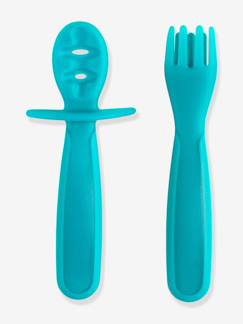 Puériculture-Repas-Lot de 2 couverts d'apprentissage