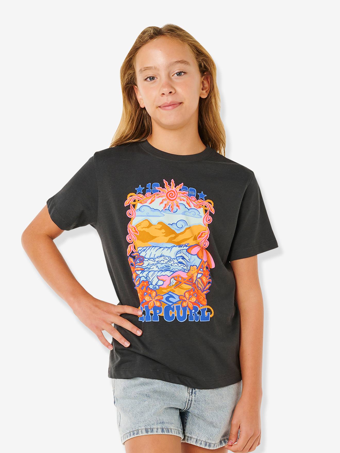 T-shirt manches courtes fille noir