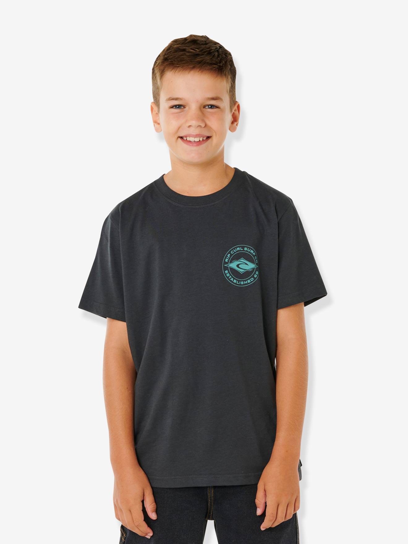 T-shirt garçon manches courtes noir T-shirt garçon manches courtes noir