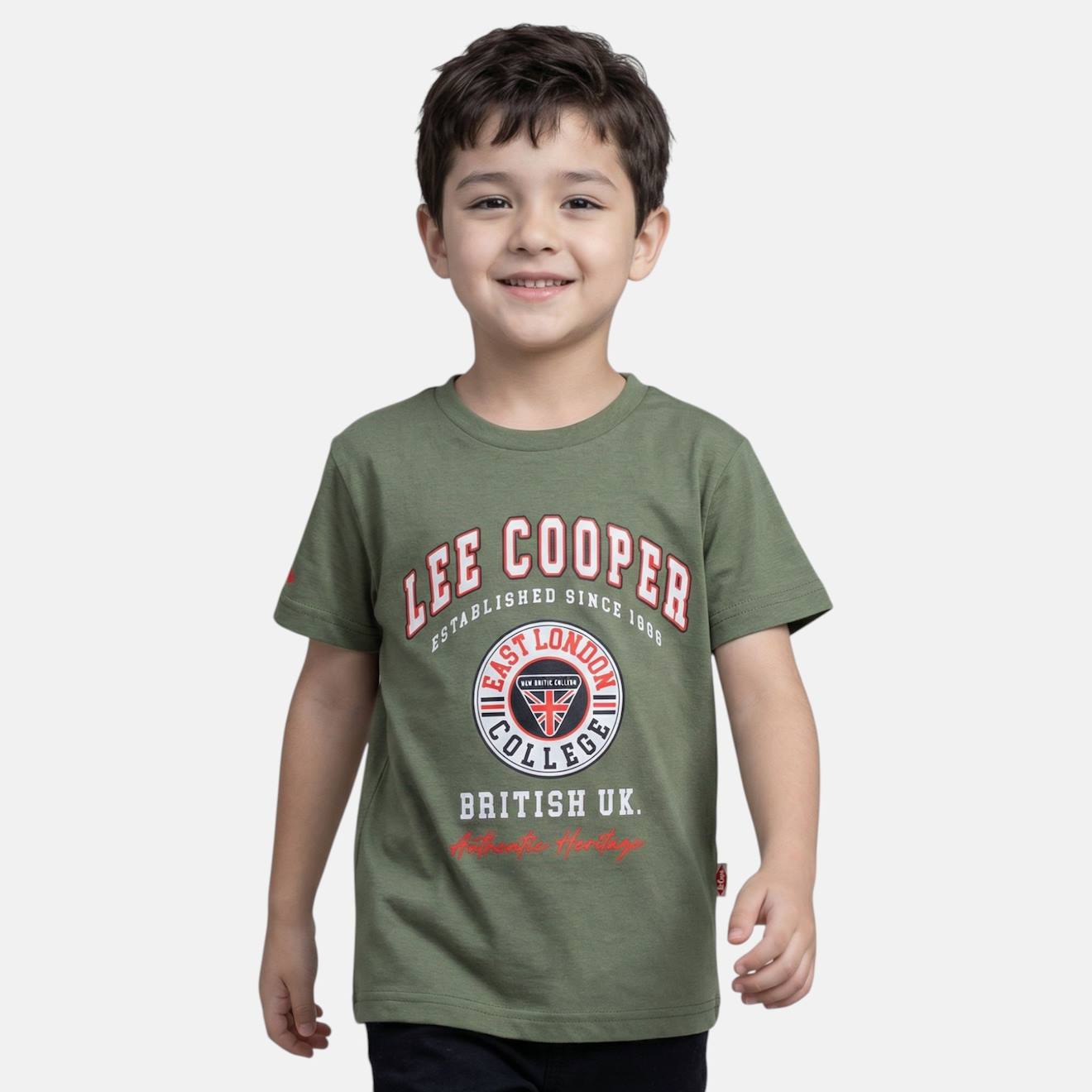 T-shirt Manches Courtes Avec Imprimé Kaki