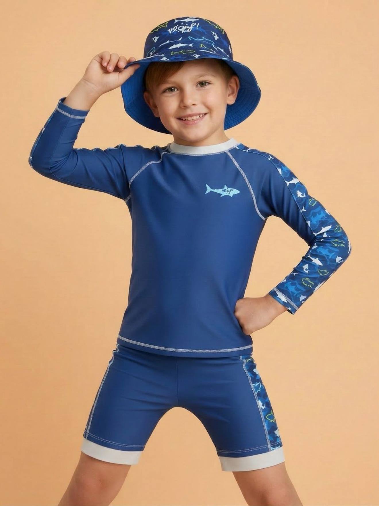 Ensemble Anti-uv Garçon : Détente Bleu Marine