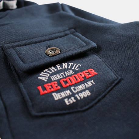 Veste sweat à capuche boutonnée garçon Ecru+Kaki+Marine 15 - vertbaudet enfant 