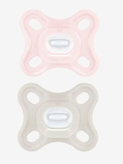 Puériculture-Lot de 2 sucettes 2-12 mois en silicone Comfort