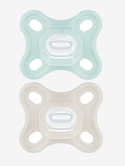 Puériculture-Repas-Lot de 2 sucettes 2-12 mois en silicone Comfort