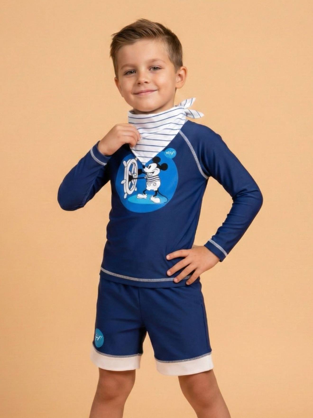 Ensemble Anti-uv Garçon : Kiki Bleu Marine