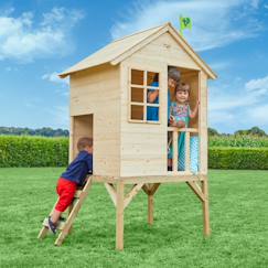 Maisonnette sur pilotis sunnyside bois fsc®  - vertbaudet enfant