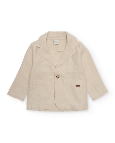 Garçon-Manteau, veste-Veste-Veste blazer garçon en tissu uni avec revers classiques