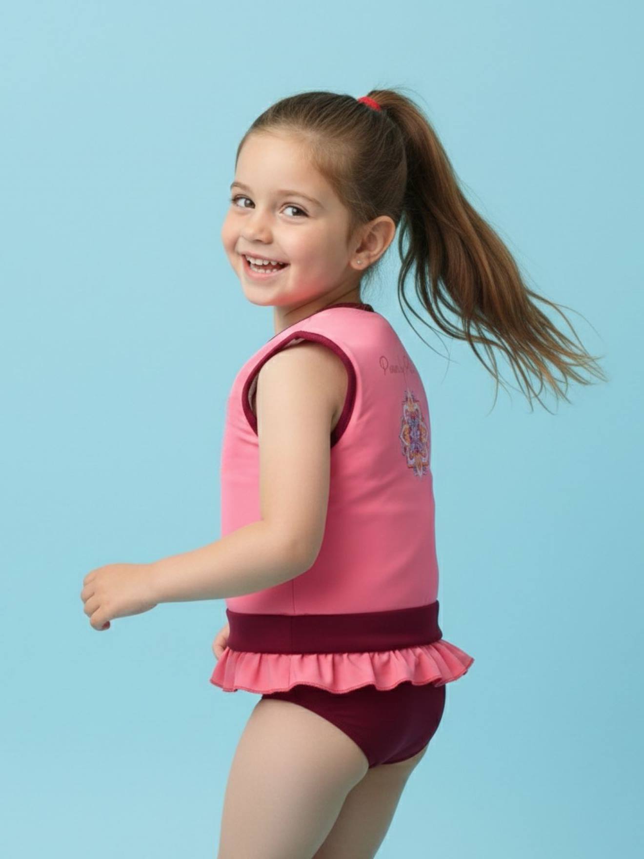 Maillot De Bain Flottant Enfant - Peace Corail