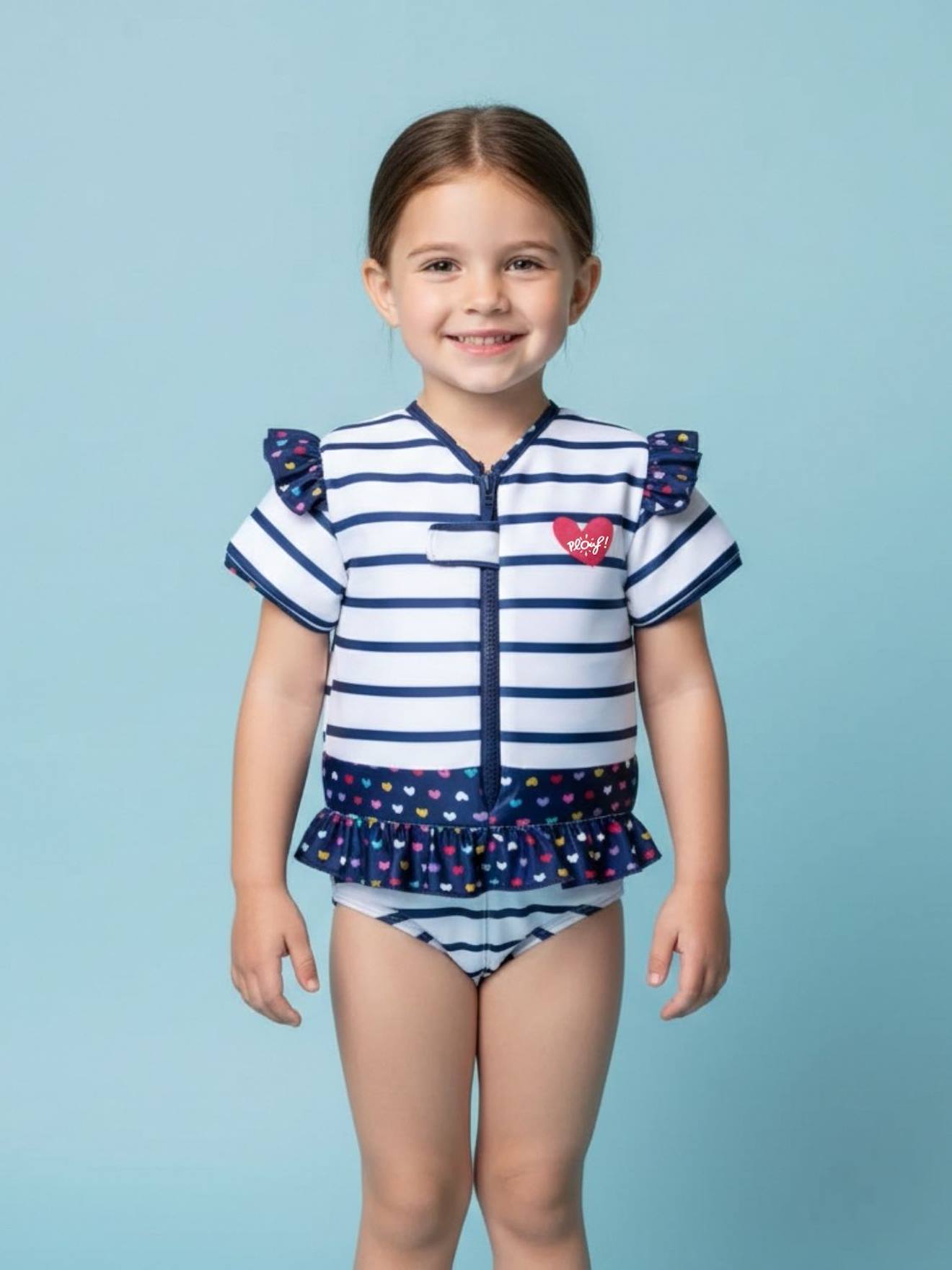 Maillot De Bain Flottant Enfant - Coeur Blanc 55 €