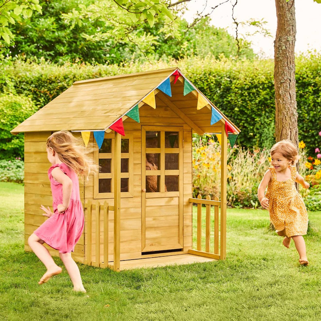 Maisonnette Cabane Enfant Lavande Bois Fsc® Marron